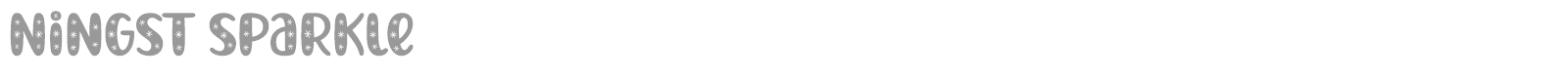 Ningst Sparkle font preview